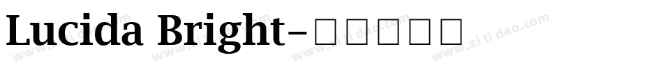 Lucida Bright字体转换